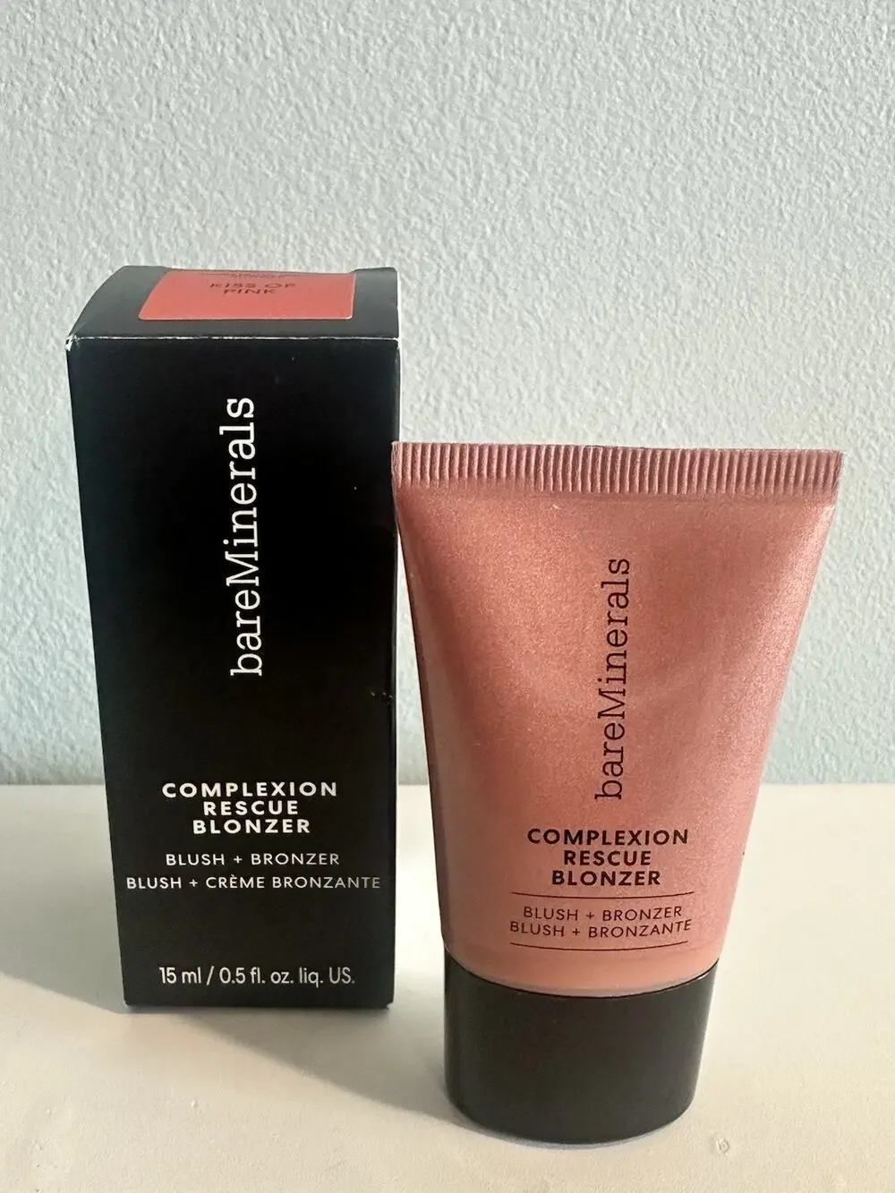 bareMinerals Complexion Rescue Blonzer Kiss of Pink 0.5oz New In Box